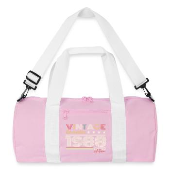 November 1988 - Recycled Duffel Bag - pink/white - Front