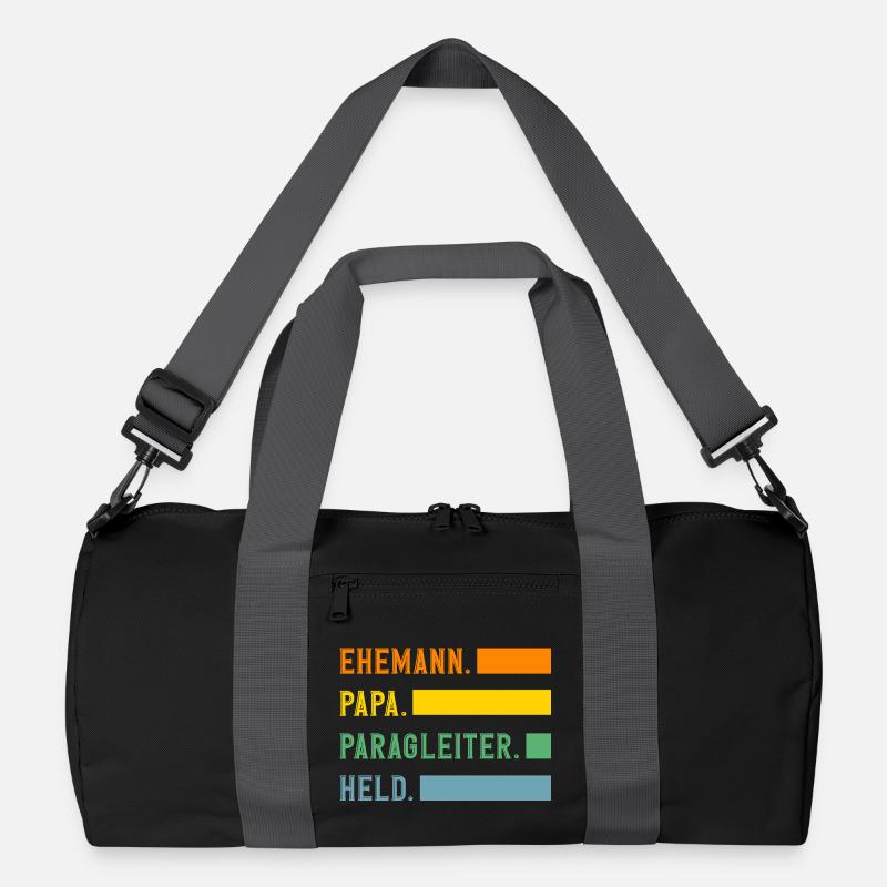 husband dad paragliding adventure paragliding Recycled Duffel Bag