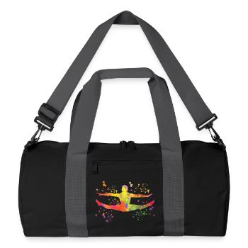 Gymnastique au sol Gymnastique artistique - Sac de sport recyclé - noir/gris graphite - Devant