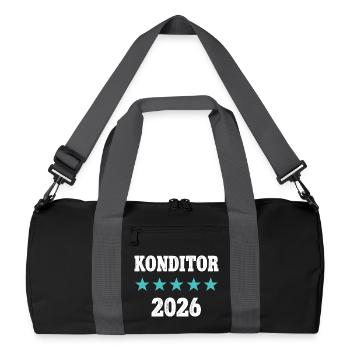 Confectioner 2026 Apprenticeship Exam Master Apprentice - Recycled Duffel Bag - black/graphite grey - Front