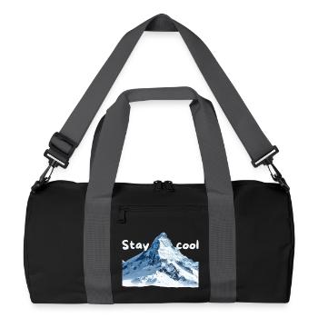 Mountain Scenery Stay Cool - Recycled Duffel Bag - black/graphite grey - Front