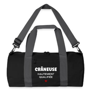 Crane - Recycled Duffel Bag - black/graphite grey - Front
