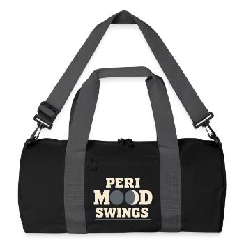 Perimenopause Humor Perimenopause - Recycelte Duffel Bag - Schwarz/Graphitgrau - Vorne