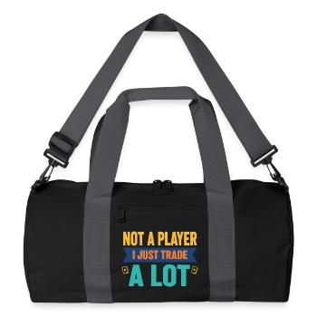 Not A Player I Just Trade A Lot Trading Card - Recycled Duffel Bag - black/graphite grey - Front