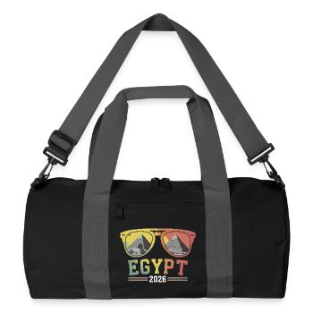 Egypt Vacation 2026 Pyramids - Recycled Duffel Bag - black/graphite grey - Front