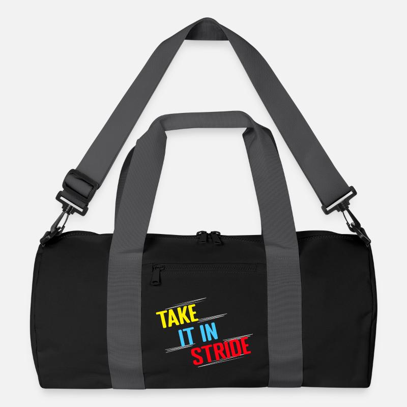 Running Run Take It In Stride Marathon Runner Recycled Duffel Bag