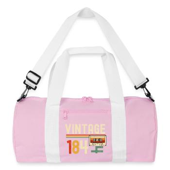 Vintage 84 Rainbow Cassette - Recycled Duffel Bag - pink/white - Front