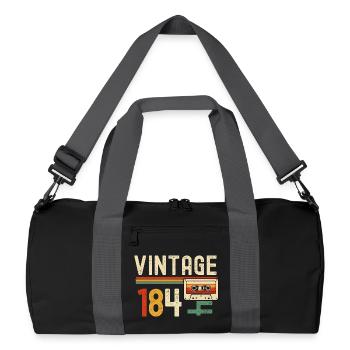 Vintage 84 Rainbow Cassette - Recycled Duffel Bag - black/graphite grey - Front