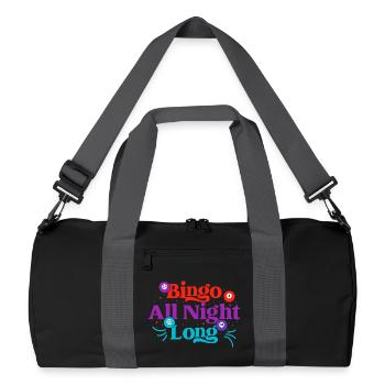 Bingo Game Bingo All Night Long Bingo - Recycelte Duffel Bag - Schwarz/Graphitgrau - Vorne