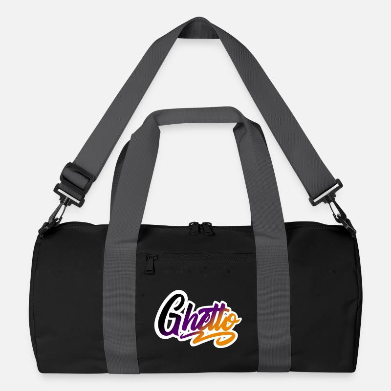 Ghetto - Recycelte Duffel Bag - Schwarz/Graphitgrau