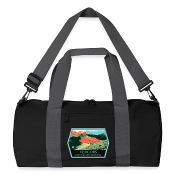 Randonnée Parc Naturel Vercors: Aventure Naturelle - Sac de sport recyclé - noir/gris graphite - Devant