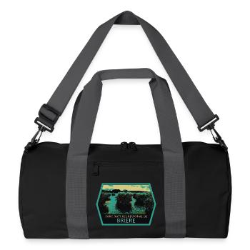 Marais Parc naturel de Brière: Authentic Nature - Recycled Duffel Bag - black/graphite grey - Front