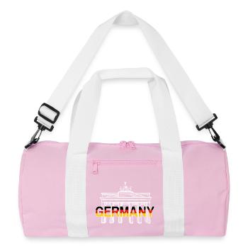 ALLEMAGNE - Sac de sport recyclé - rose/blanc - Devant