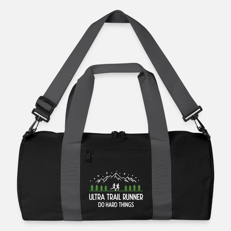 Ultra Trail Runner - Faites des choses difficiles - Sac de sport recyclé - noir/gris graphite