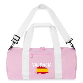 Valence, Espagne - Sac de sport recyclé - rose/blanc - Devant