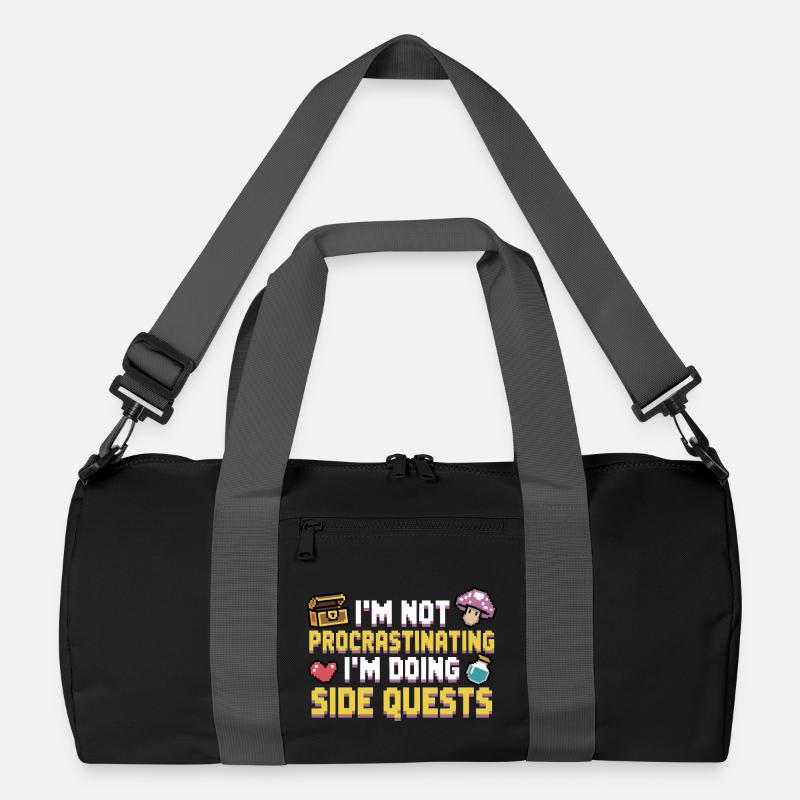 Im Not Procrastinating Im Doing Side Quests Recycelte Duffel Bag
