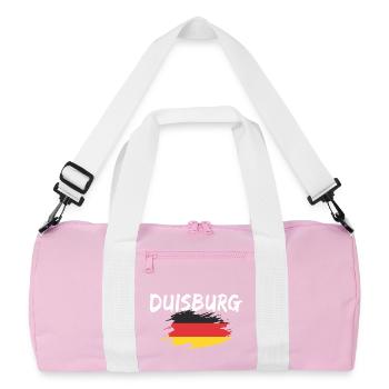 Duisbourg Allemagne Drapeau - Sac de sport recyclé - rose/blanc - Devant