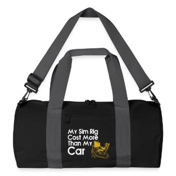 Sim-Rig kostete mehr als mein Auto - Recycelte Duffel Bag - Schwarz/Graphitgrau - Vorne