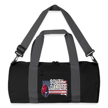 Souvenir vintage des États-Unis dans le Dakota du Sud - Sac de sport recyclé - noir/gris graphite - Devant
