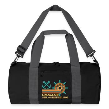 Baltic Sea Holidays UMMANZ HOLIDAY FEELING Funny - Recycled Duffel Bag - black/graphite grey - Front