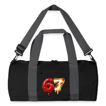67 - 6 7 - Six Seven Meme - Sac de sport recyclé - noir/gris graphite - Devant