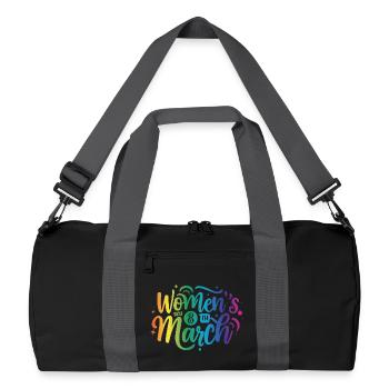 Journée des femmes 8 mars - Sac de sport recyclé - noir/gris graphite - Devant