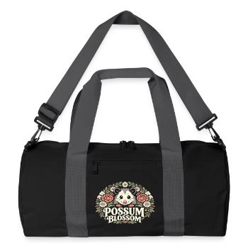 Possum Blossom - Recycled Duffel Bag - black/graphite grey - Front