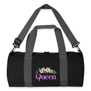 Queen - Sac de sport recyclé - noir/gris graphite - Devant