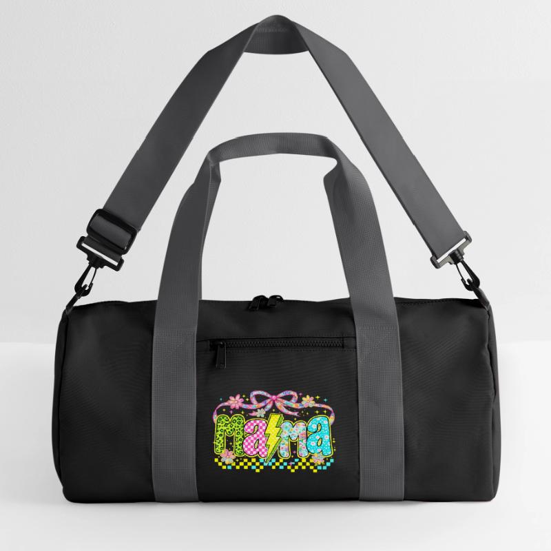 Mama Retro Flashy | Neon-Stil Muttertag Recycelte Duffel Bag
