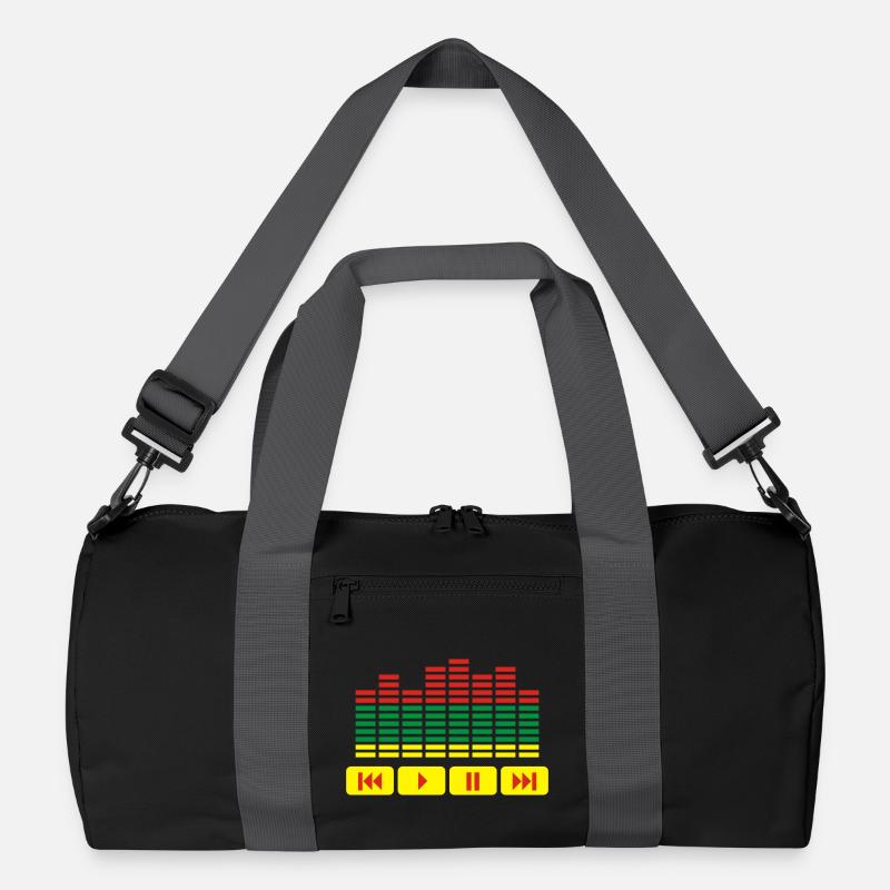 Equalizer DJ music player Recycelte Duffel Bag
