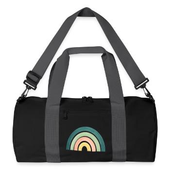 arc en ciel - Sac de sport recyclé - noir/gris graphite - Devant