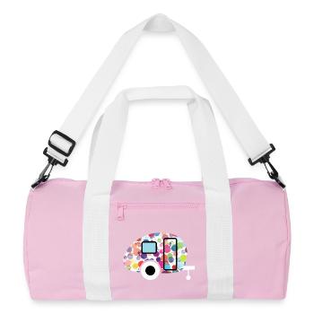 Caravan Caravan Camping Beckse Outdoor colorful - Recycled Duffel Bag - pink/white - Front