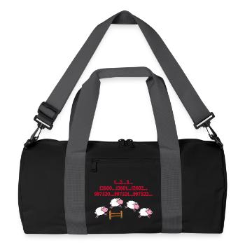 Insomnia - Recycled Duffel Bag - black/graphite grey - Front