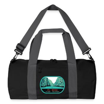 Vue panoramique d'El Nido ile de Palawan - Sac de sport recyclé - noir/gris graphite - Devant