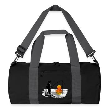 Angler 3 - Recycelte Duffel Bag - Schwarz/Graphitgrau - Vorne