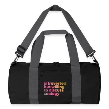 zoologie - Sac de sport recyclé - noir/gris graphite - Devant