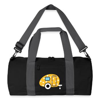 Caravan Egg Points Caravan Dots Camper Camping - Sac de sport recyclé - noir/gris graphite - Devant