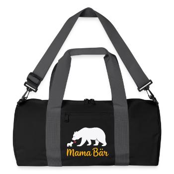 Future Maman MAMA BEAR Rétro Drôle - Sac de sport recyclé - noir/gris graphite - Devant