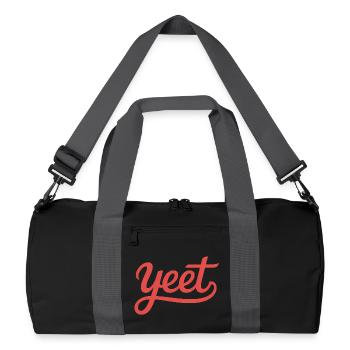 Yeet - Funny Gen Alpha Memes - Recycled Duffel Bag - black/graphite grey - Front
