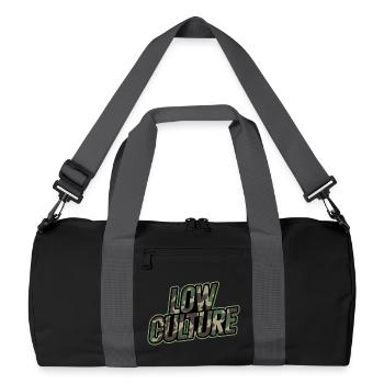 Tuning de camouflage Low Culture Streetwear JDM Car Style - Sac de sport recyclé - noir/gris graphite - Devant