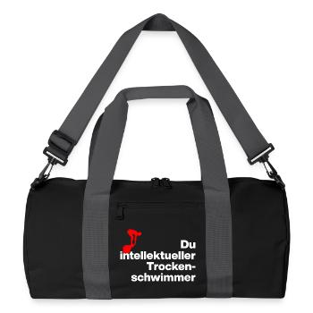 ESPÈCE DE NAGEUR SEC INTELLIGENT. SARCASME - Sac de sport recyclé - noir/gris graphite - Devant