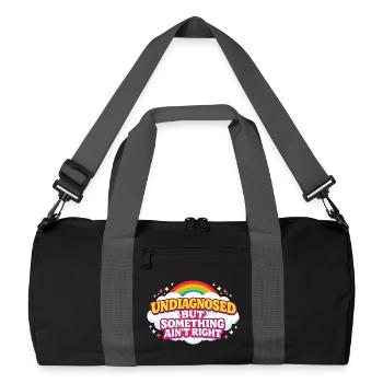 Not diagnosed, but something is wrong - Recycled Duffel Bag - black/graphite grey - Front