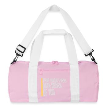 Ce n’était pas très axé sur les données de ta part, nerd drôle - Sac de sport recyclé - rose/blanc - Devant
