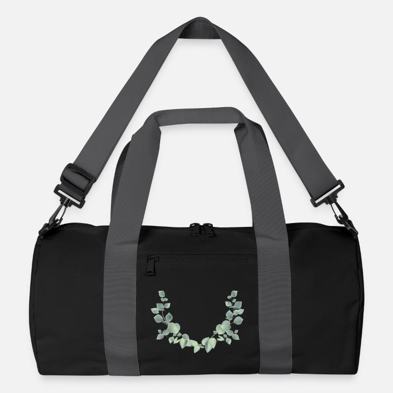 zarter Eukalyptus Zweige als halber Kranz Recycelte Duffel Bag