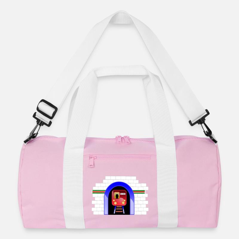 Blauer Tunnelzug im Torbogen Recycelte Duffel Bag