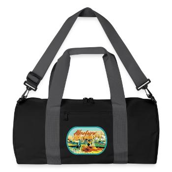 Albufeira Fishermen's Beach, praia dos pescadores - Recycled Duffel Bag - black/graphite grey - Front