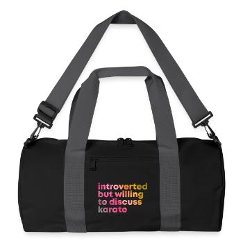 karaté - Sac de sport recyclé - noir/gris graphite - Devant