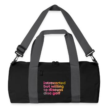 Disc golf - Sac de sport recyclé - noir/gris graphite - Devant