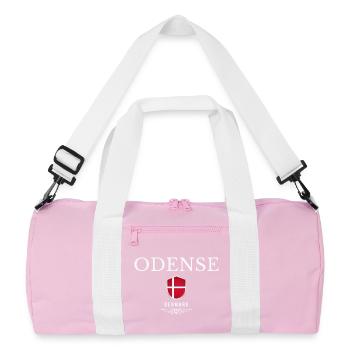 Odense Danemark, souvenir Odense - Sac de sport recyclé - rose/blanc - Devant