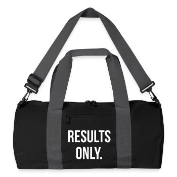 RÉSULTATS SEULEMENT. | Greyline Officiel - Sac de sport recyclé - noir/gris graphite - Devant